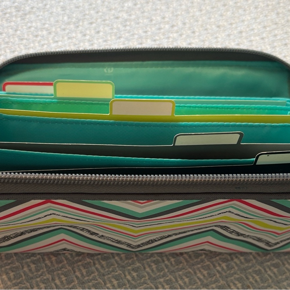 Thirty-One Multicolor Chevron Wallet - Picture 4 of 4